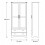 (Black) 2 Door 2 Drawer Wardrobe w/ Oak Top 9