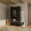 (Black) 2 Door 2 Drawer Wardrobe w/ Oak Top 6
