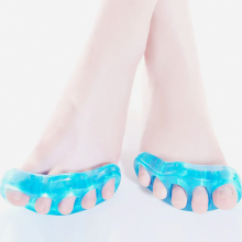 Écarteurs et séparateurs d'orteils bleu saphir pour soulager les oignons, les orteils en marteau et améliorer le confort quotidien des pieds