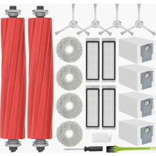 Kit de pièces de rechange pour aspirateur robot comprenant sacs à poussière, lingettes de nettoyage, brosse principale, filtres, brosses lat