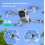 Foldable Height Adjustable Landing Gear Extensions for Mini 4K, Mini 2, Mini SE and Mini Drones 2