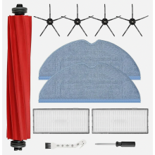 Kit d'accessoires pour aspirateur robot série S7 (11 pièces) comprenant brosse principale, lingettes de nettoyage, filtres HEPA et brosses l