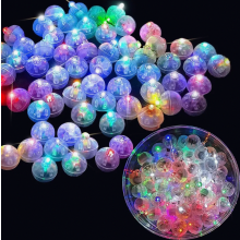 Lot de 120 mini guirlandes lumineuses LED pour ballons, ballons ronds multicolores pour fêtes, mariages et anniversaires