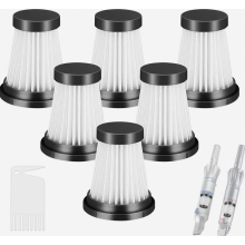 Lot de 12 filtres HEPA de rechange lavables pour aspirateurs sans fil et portables K12 Pro et K13