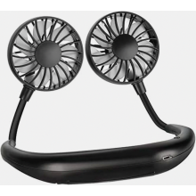 Ventilateur de cou portable, mini ventilateur silencieux rechargeable par USB 2000 mAh, mains libres, idéal pour le bureau, les activités de
