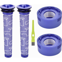 Kit de filtres de rechange V7/V8, 2 post-filtres HEPA et 2 pré-filtres pour aspirateurs sans fil