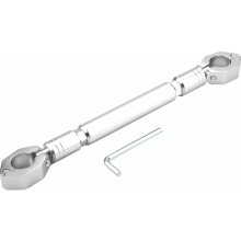 Barre transversale de renfort universelle de 22 mm pour guidon de moto, en alliage d'aluminium, pour quad, argentée