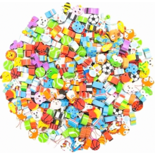 Lot de 300 mini gommes à effacer en forme d'animaux, adorables petites gommes à crayon pour les devoirs des enfants, les récompenses scolair