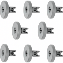 Roulettes de rechange pour panier inférieur de lave-vaisselle (lot de 8) pour un fonctionnement fluide et fiable
