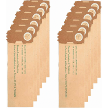 20 sacs à poussière pour aspirateur VK118, VK119, VK120, VK121 et VK122, sacs filtrants en papier de rechange
