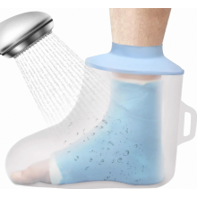 Waterproof Foot Cast Cover for Shower, Reusable Foot Protector for Wound Care, Bathing and Showering