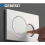 White Dual Flush Actuator Plate for Concealed Cisterns, Wall Mounted Toilet Flush Button Panel 3
