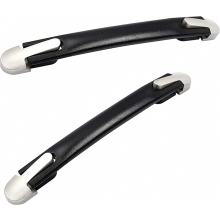 2 Pack Suitcase Replacement Handles, 24 cm Black Plastic Luggage Grip for Tool Cases and Travel Bags