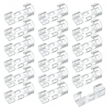 120 Pack Self-Adhesive Cable Clips, Round Cable Holders, Transparent Plastic Organisers for Home, Office and Car