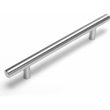 10 Pack Stainless Steel Kitchen Handles, 128 mm Hole Centres, Bar Pulls for Cabinets, Drawers and Wardrobes