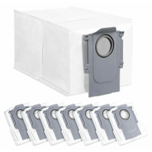 Lot de 8 sacs à poussière pour aspirateur robot, sacs de rechange jetables grande capacité de 2,7 L