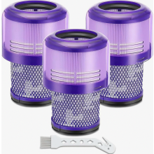 Lot de 3 filtres de rechange compatibles avec les aspirateurs Absolute Extra Pro Animal V11, V15, SV14, SV17 et SV22