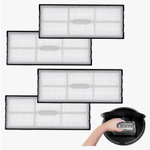 Kit de 4 filtres HEPA de rechange pour aspirateurs robots des séries S8 et S7, filtres à poussière lavables