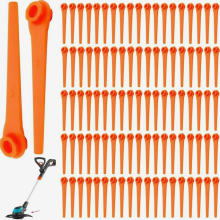 100 Pack 70mm Plastic Grass Trimmer Blades, Replacement Cutting Knives for Models 9823, 9825 and 9820