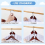 70 Pack Clothes Hanger Connector Hooks, Space Saving Wardrobe Cascade Hooks, Black and White 4