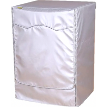 Wasmachinehoes van Oxford-stof, zilverkleurig, voorlader wasmachine en wasdroger, 60 x 85 x 58 tot 65 cm