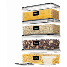 3,2-Liter-Luftdichte Vorratsdosen mit Deckel, 4er-Set BPA-freie Küchenboxen für Pasta und Müsli