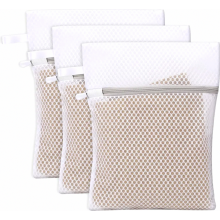 Lot de 3 sacs à linge en filet, sacs à linge délicats alvéolés avec boucle de suspension pour sous-vêtements, soutiens-gorge, chaussettes et