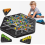 Interactive Rubber Band Board Game, Triangular Chain Strategy Puzzle Peg Game for Family Game Nights 1