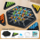Interactive Rubber Band Board Game, Triangular Chain Strategy Puzzle Peg Game for Family Game Nights 2