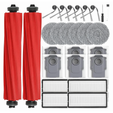 26-delige accessoirekit voor robotstofzuigers QV 35A, QV 35S, QR598 en QR798, inclusief borstels, filters, dweilpads en stofzakken.