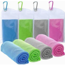 Confezione da 8 asciugamani rinfrescanti, 30 x 100 cm, in microfibra, ideali per lo sport, leggeri e ad asciugatura rapida, perfetti per i v