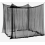 Large Fine Mesh Mosquito Net Canopy for Double and Single Beds, Square Insect Protection, White 3