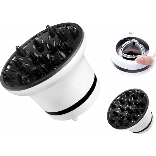 Universal Hair Dryer Diffuser Attachment for Curly and Wavy Hair, Adjustable Styling Accessory