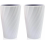 2 Pack Unbreakable Bathroom Toothbrush Cups, Soft Durable Tumbler Cups for Toothbrushing, White 1