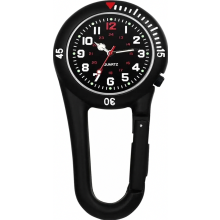 Clip On Pocket Watch with Carabiner, Luminous Dial Analog Quartz Watch for Nurses, Doctors, Chefs