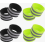 4 Pack Elastic Reflective Bands with Hook and Loop Fastener for Cycling, Jogging, Hiking, Green 1