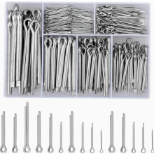 260-Piece Stainless Steel Cotter Pin Assortment, Spring Clips for Car Repairs, Maintenance and DIY