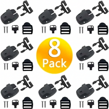 Lot de 8 clips de fixation pour couverture de spa, loquets de verrouillage de rechange avec clés et visserie, compatibles avec les couvertur