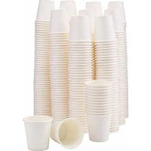 400er-Packung 60 ml (2 oz) weiße Papier-Espressobecher, kleine Einweg-Probierbecher für Kaffee, Wasser und Getränke