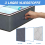 2 Pack 90L Under Bed Storage Bags, Foldable Underbed Organisers with Clear Window, Handles and Zip 4