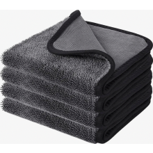 Lingettes de douche à séchage rapide, lot de 4, 40 x 60 cm, format XXL, pour essuyer la paroi de douche et la salle de bain.