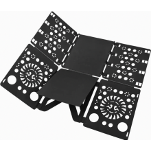 Adjustable Clothes Folding Board for Adults, Shirt and T-Shirt Laundry Folder, Black Plastic Organizer
