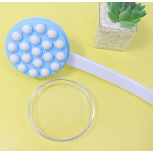 Long Handle Back Lotion Applicator, Massage and Shower Aid for Easy Body Care, Reusable Design 1