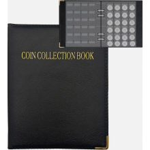 Muntenalbum voor 480 munten, bewaarboek voor euromunten met beschermhoesjes voor verzamelaars.