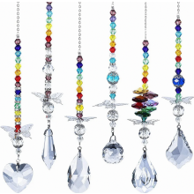 Attrape-soleil en cristal à suspendre pour la décoration de jardin, lot de 6 attrape-lumière pour fenêtre