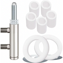 Deurscharnierringenset, 100 stuks, 10,2 x 15 mm kunststof scharnierafstandhouders voor binnendeuren, 1 mm en 2 mm