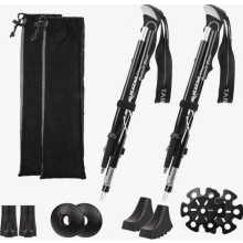 Folding Walking Poles, Ultralight Unisex Trekking Sticks, Adjustable 110-130 cm, 2 Pack for Hiking