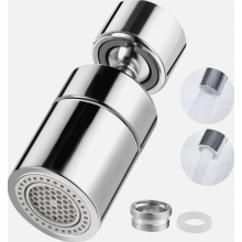 Extensor de grifo giratorio de 360 grados, aireador ahorrador de agua M22 y M24 con dos modos de pulverización para cocina y baño.