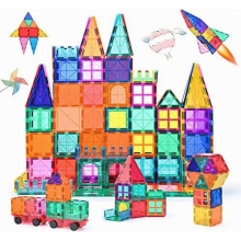 Magnetic Building Blocks 100 Piece Set for Children Aged 3 and Up, STEM Montessori Learning Toy Gift