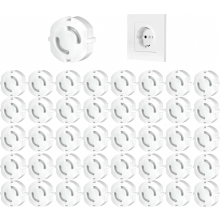 80 Pack Plug Socket Covers, White Child Safety Socket Protectors for Baby and Toddler Home Safety